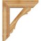 Ekena Millwork Olympic Slat Rough Sawn Bracket w/ Offset Brace, Western Red Cedar, 8"W x 30"D x 34"H BKT0806X30X34OLY06RWR - alternate 2